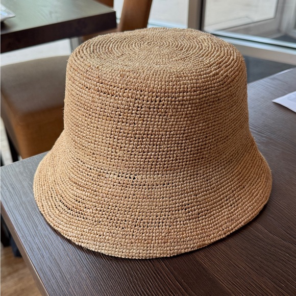 Lack Of Color Inca Straw Tan Bucket Hat Large 59cm NWT - Picture 1 of 5